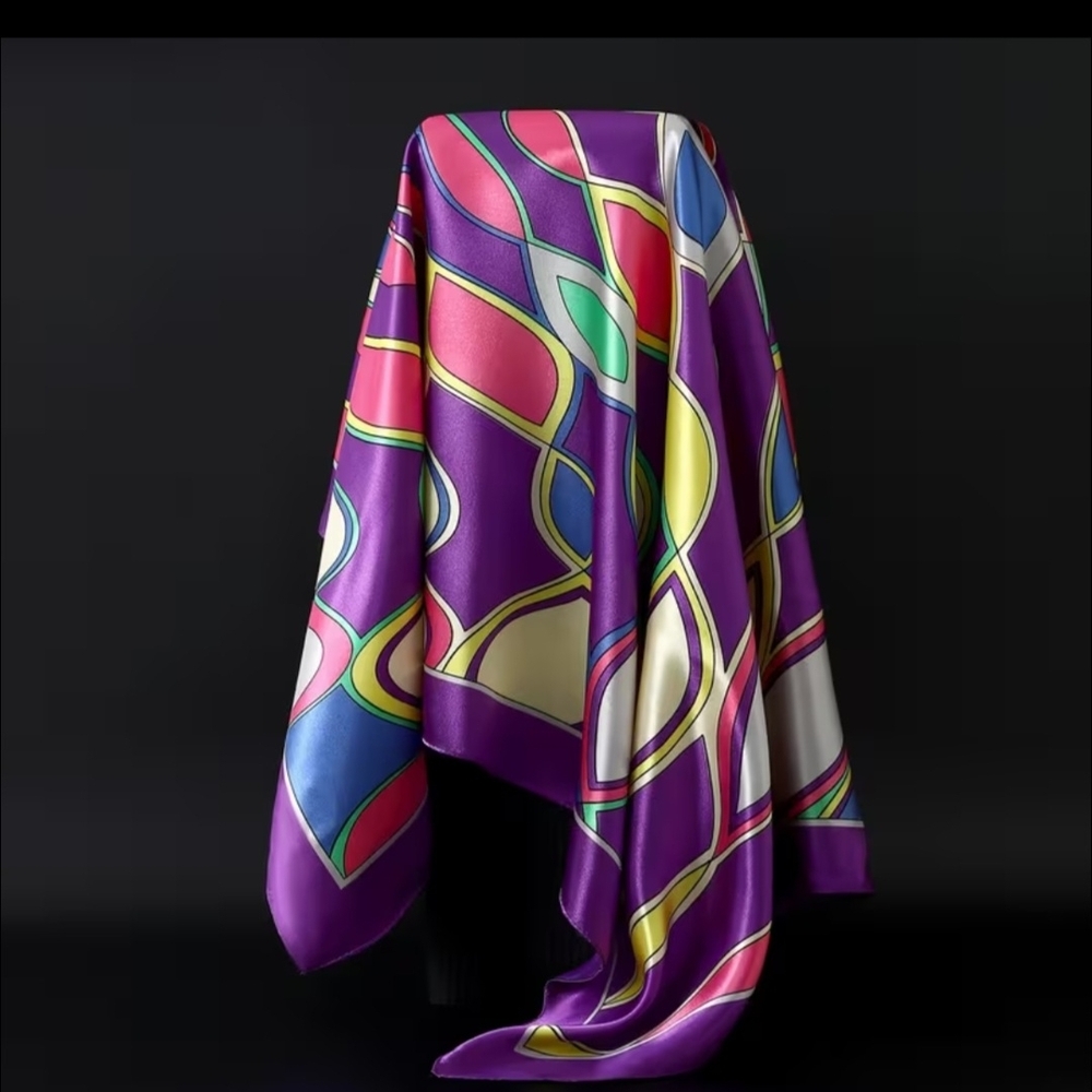 Source Unknown Multicolor Geometric Scarf - image 1